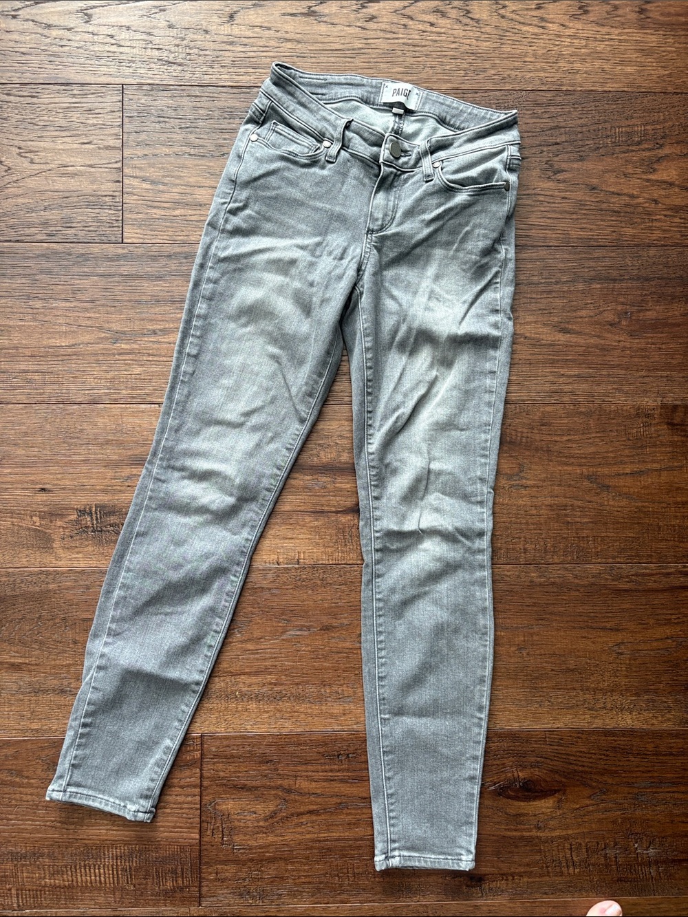 PAIGE Light Gray Skinny Jeans - Women's Slim Fit